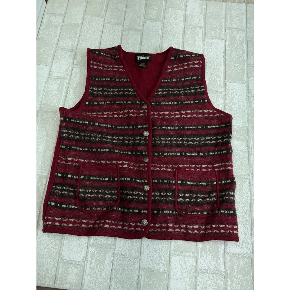 Designers Original Studio 100% Wool Vest Women's Size S-M